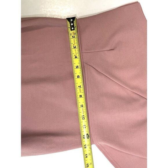 Club L London Size 6 US Pink One Shoulder Drape Sleeve Midi Dress Party - Picture 9 of 14